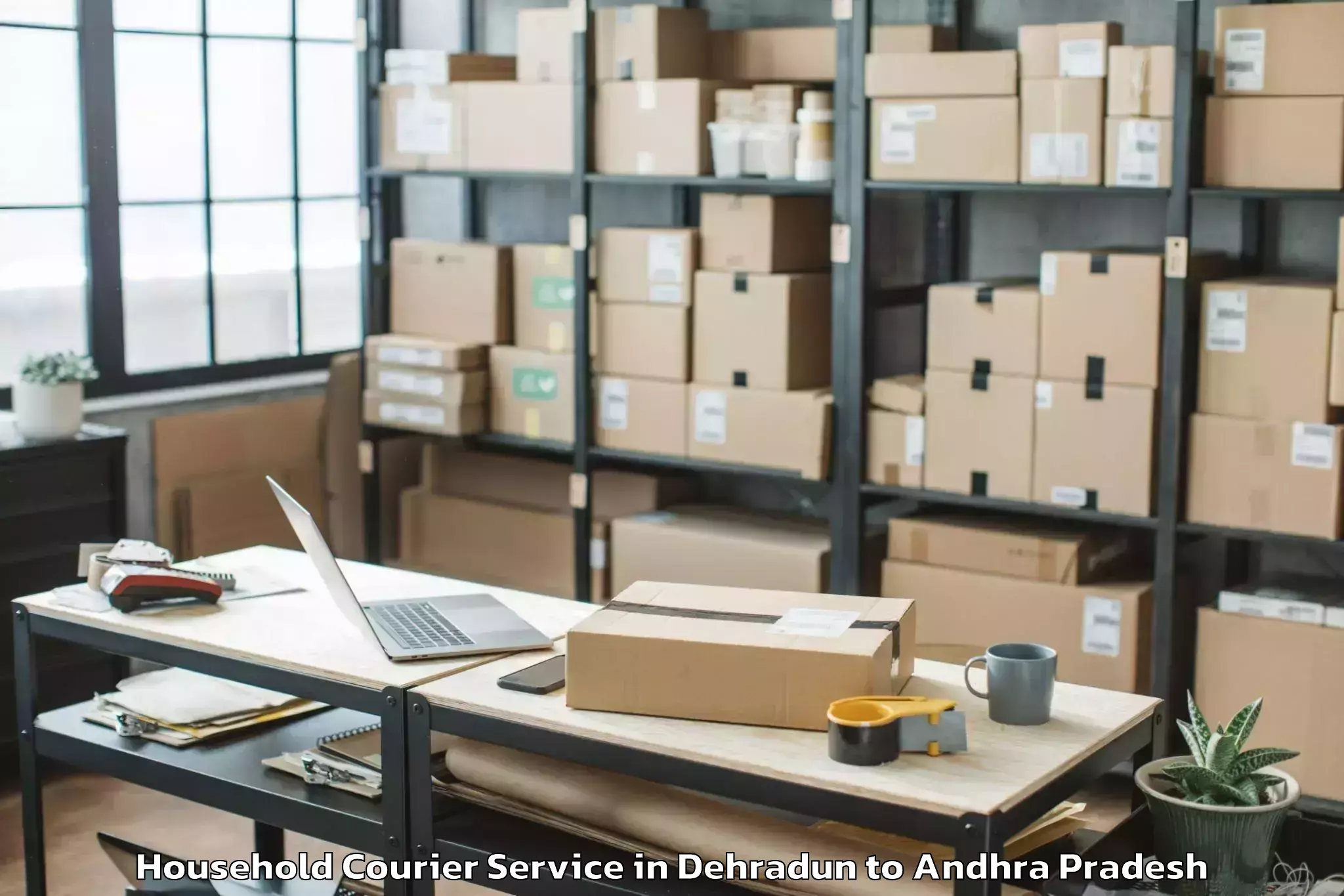 Reliable Dehradun to Pamarru Household Courier